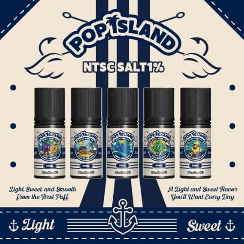 VPS [VPS] 팝아일랜드 기성액상 ( NTSC SALT / 1% / 30ml ) ★동일품목 5+1 이벤트★